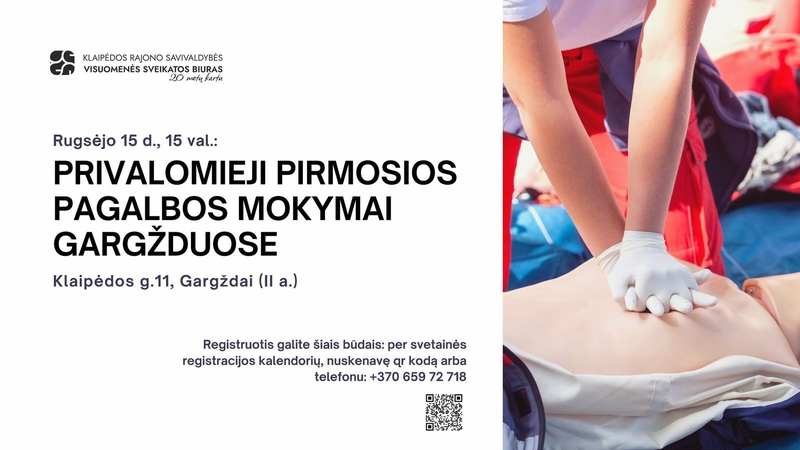 Privalomieji pirmosios pagalbos mokymai