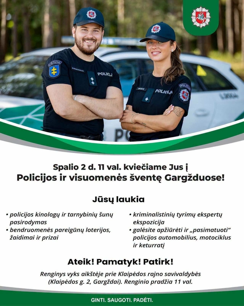 Policijos ir visuomenės šventė Gargžduose