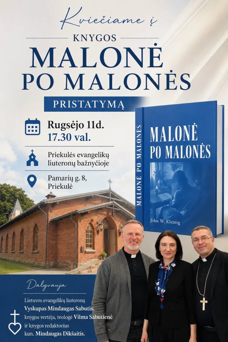 Knygos „Malonė po malonės“ pristatymas