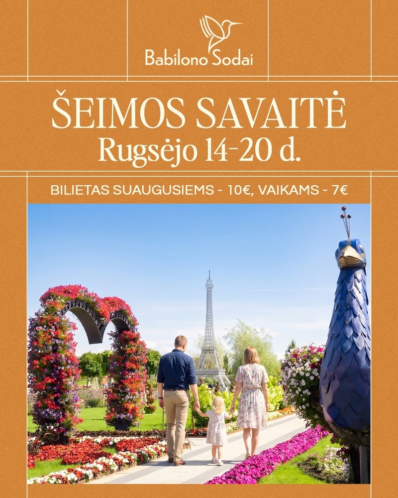 Šeimos savaitė Babilono soduose