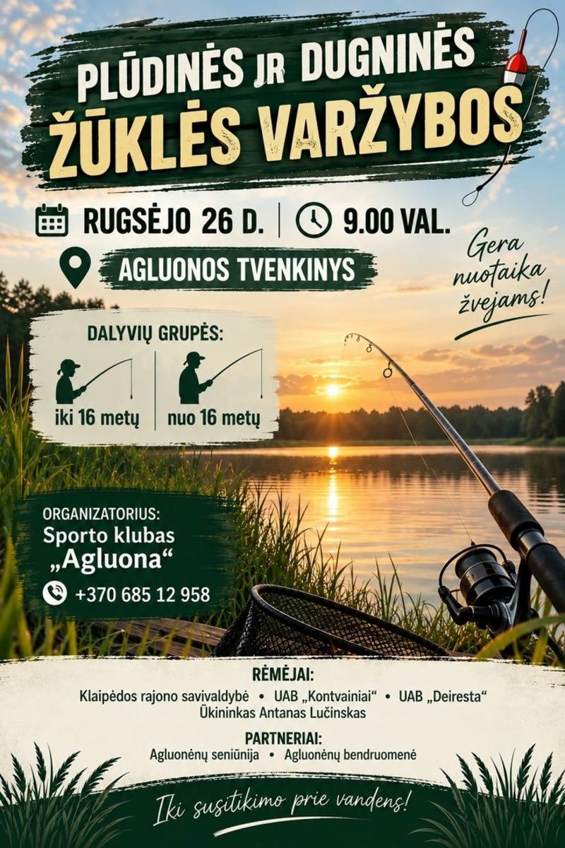 Plūdinės ir dugninės žūklės varžybos
