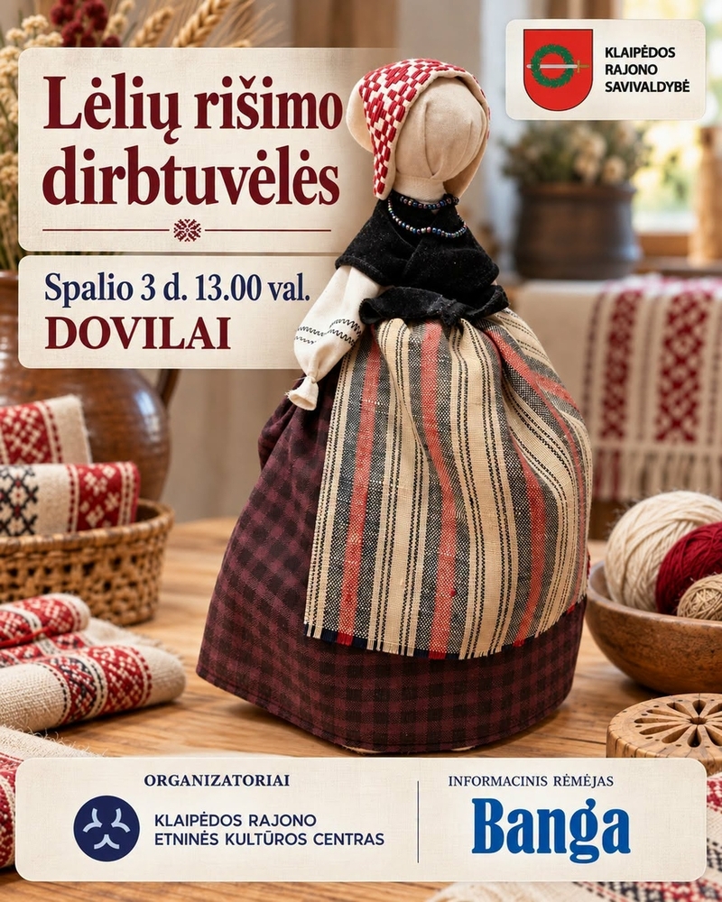 LĖLIŲ RIŠIMO DIRBTUVĖS