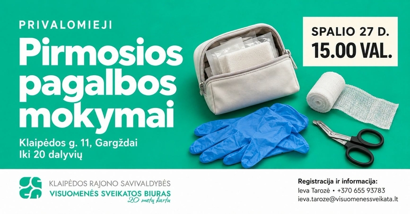 Privalomieji pirmosios pagalbos mokymai