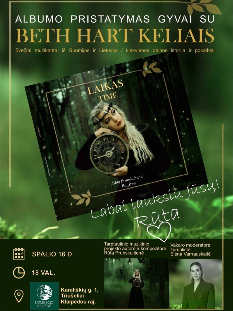 Albumo pristatymas gyvai su „Beth Hart keliais“