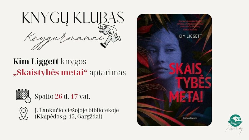 Knygų klubas „KNYGURMANAI“. Kim Liggett knygos „Skaistybės metai“ aptarimas