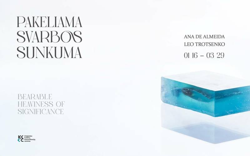 Anos de Almeida ir Leo Trotsenko paroda „Pakeliama svarbos sunkuma“ 