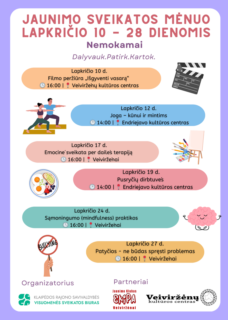 Jaunimo sveikatos mėnuo