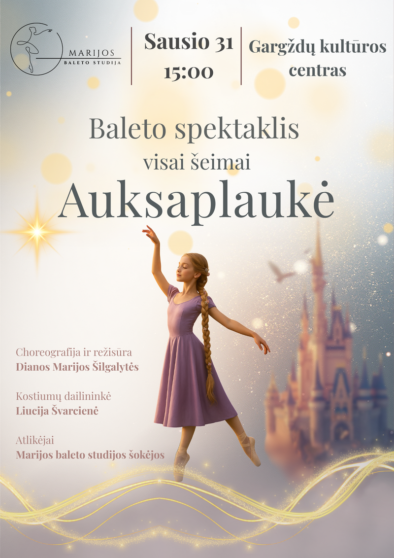 Vaikų baleto spektaklis „Auksaplaukė“