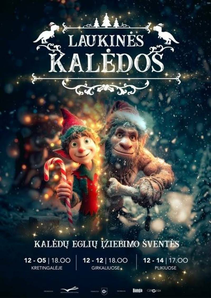 Kalėdų eglės įžiebimas ,,LAUKINĖS KALĖDOS” Girkaliuose