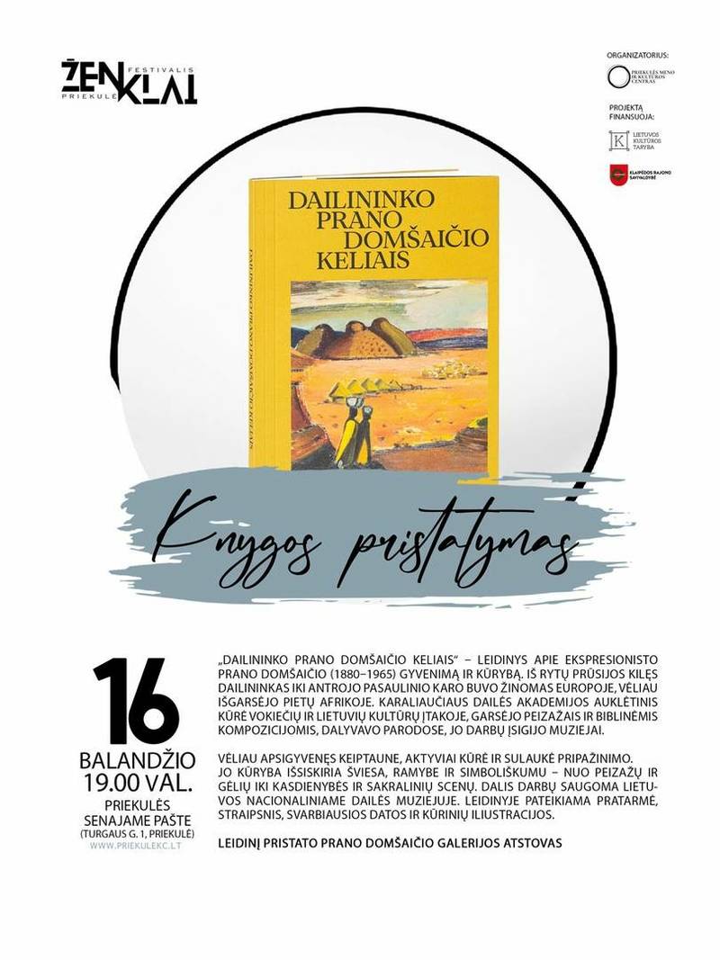 Knygos „Dailininko Prano Domšaičio keliais“ pristatymas