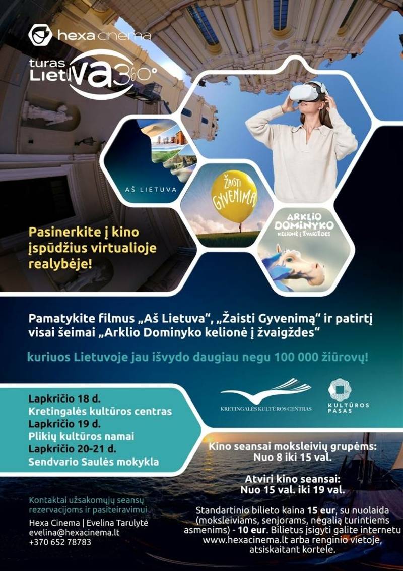 Hexa Cinema virtualios realybės kinas Plikiuose