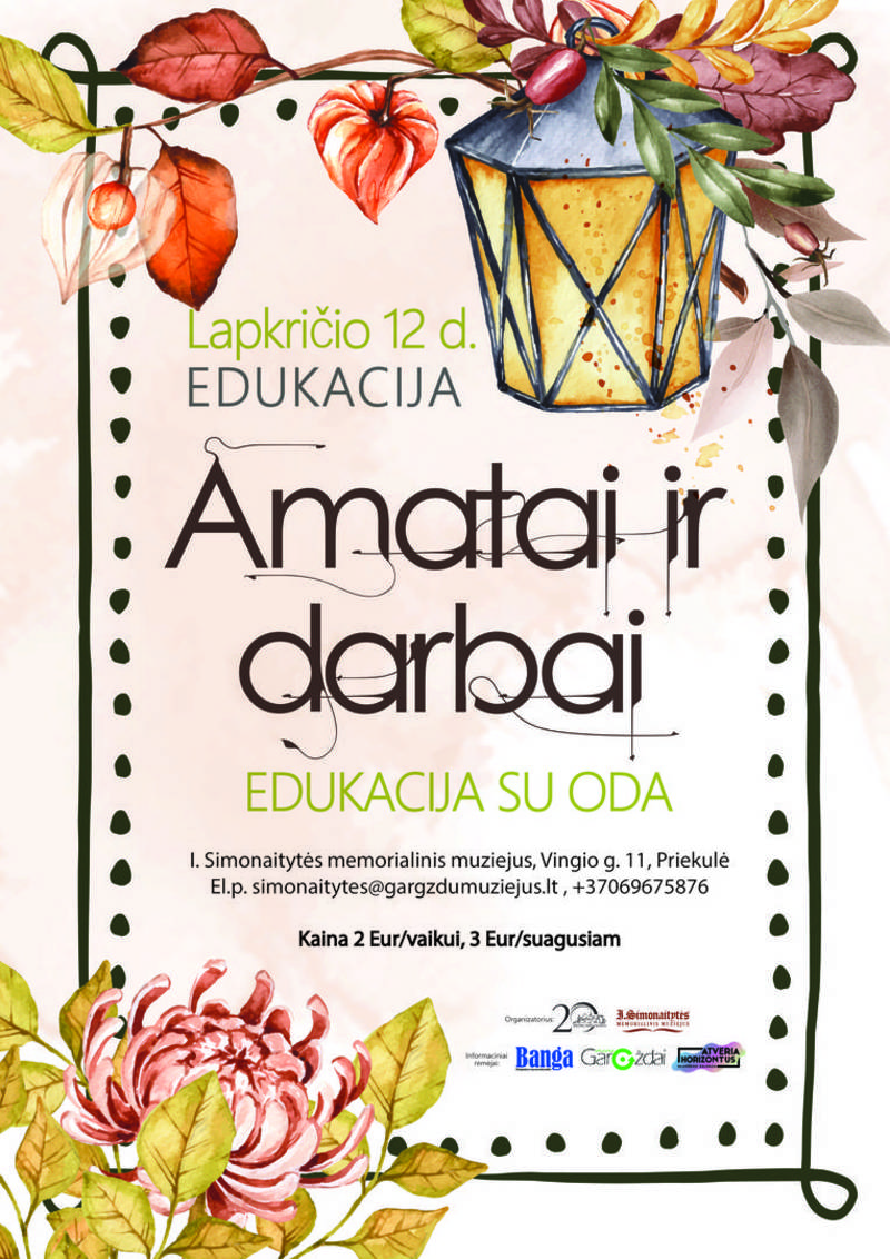 Edukacija „Amatai ir darbai“