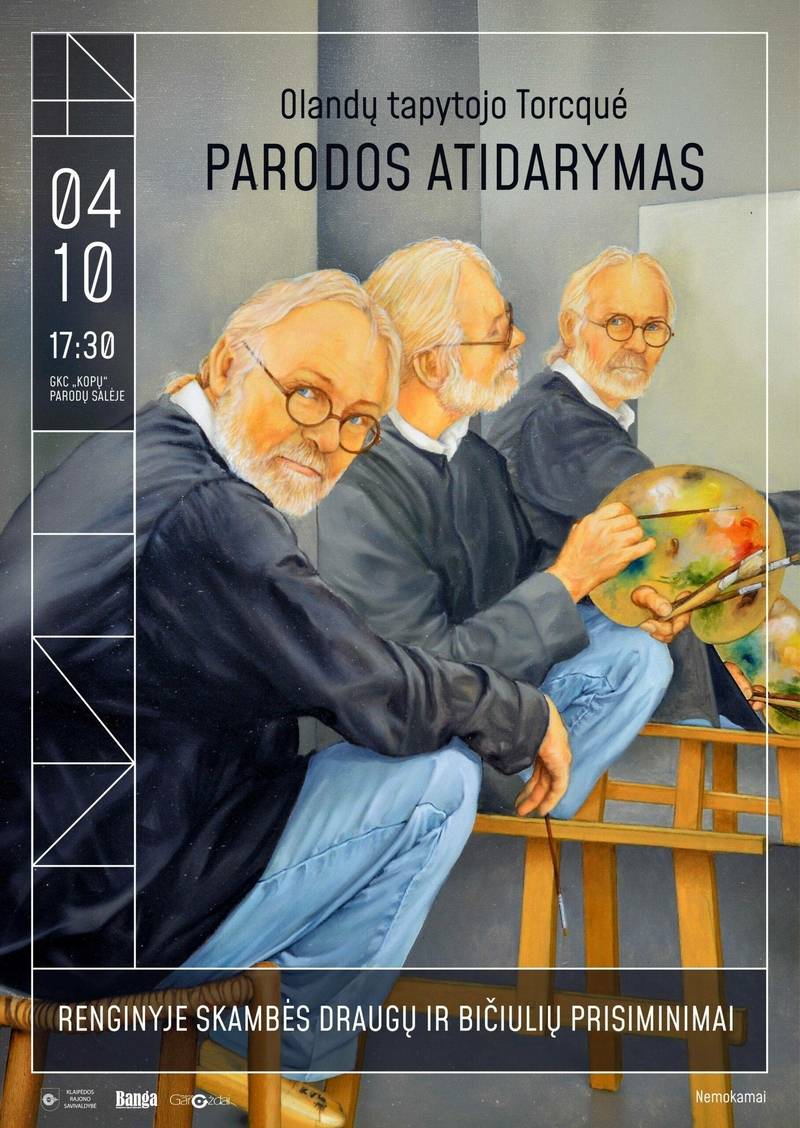 Olandų tapytojo Torcqué parodos atidarymas