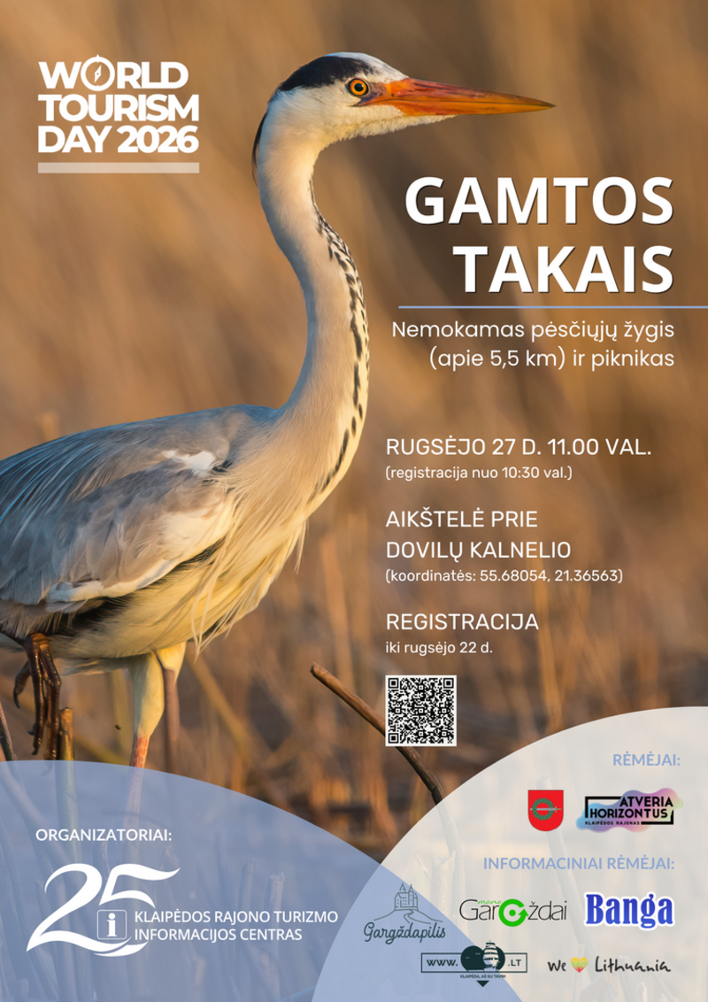 Nemokamas pėsčiųjų žygis „Gamtos takais“