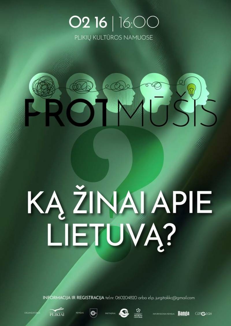 Protmūšis ,,Ką žinai apie Lietuvą?" Plikiuose
