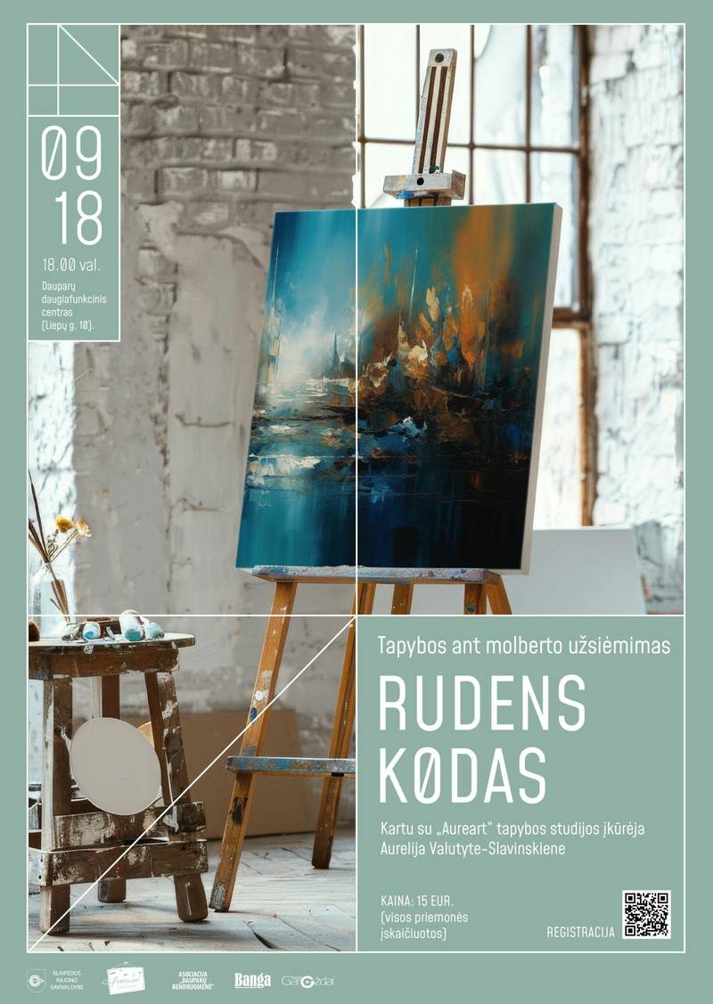 Kviečiame į tapymo užsiėmimą – „Rudens kodas“