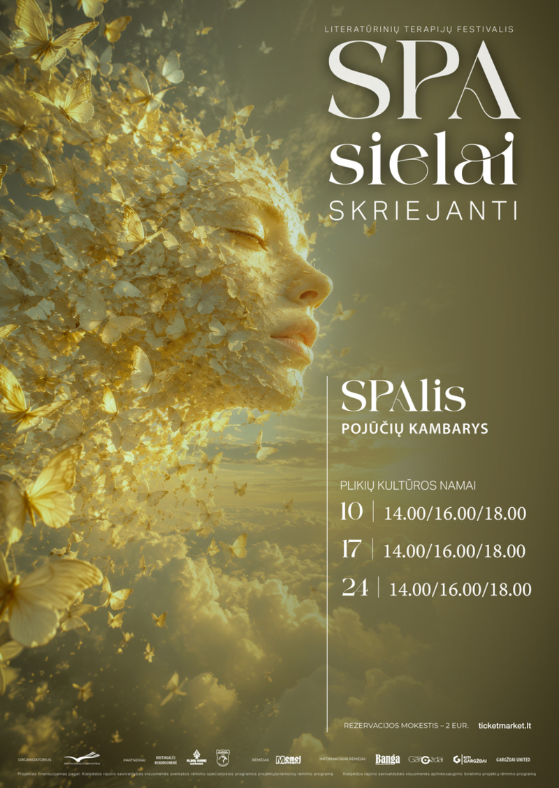 Literatūrinių terapijų festivalis ,,SPA sielai. Skriejanti". Pojūčių kambarys