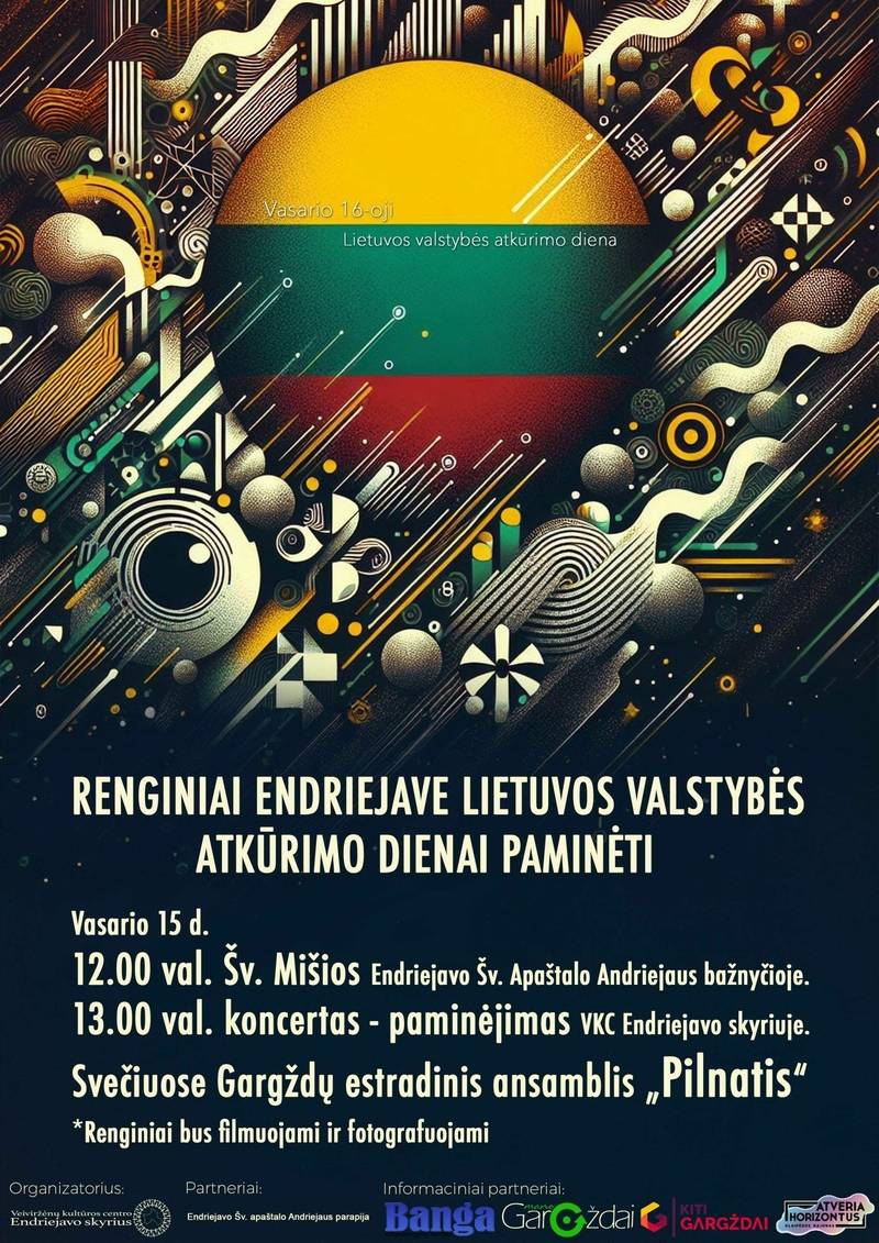 Vasario 16-osios minėjimas Endriejave