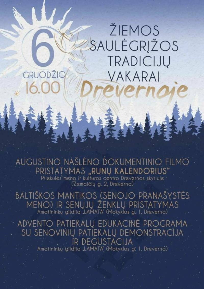 Žiemos saulėgrįžos tradicijų vakarai Drevernoje