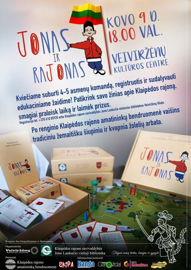 Edukacinis žaidimas „JONAS IR RAJONAS“