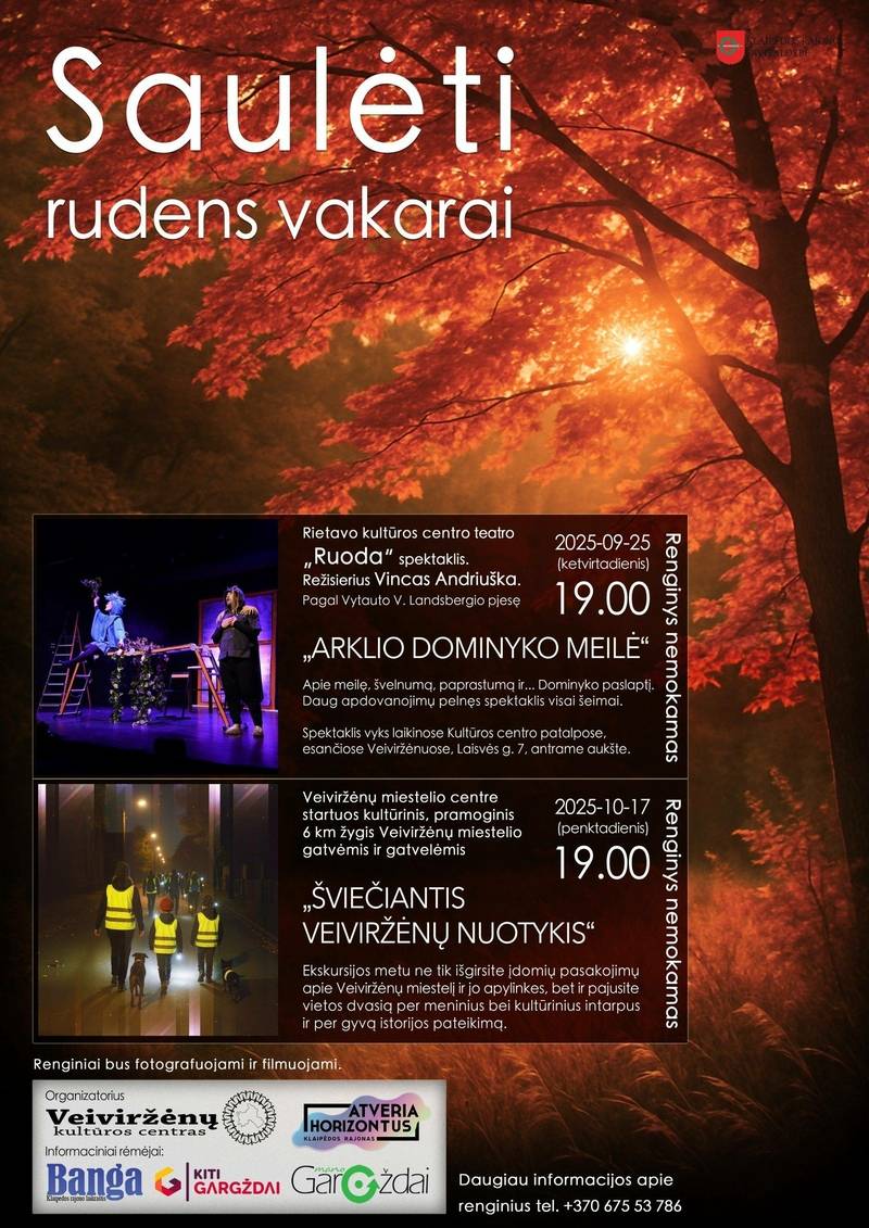 Renginių ciklas „Saulėti rudens vakarai“